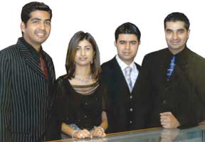 Jeff, Deepti, Kamal, and Raj